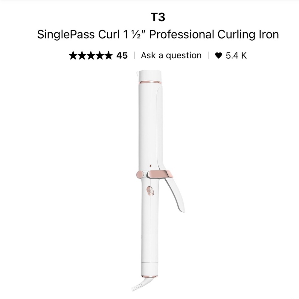 T3 1 1/2 Professional Curling Iron